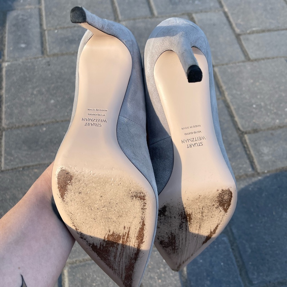Stuart Weitzman Suede Pumps 7.5 - Picture 5 of 5